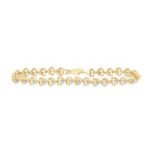 10kt Golden Heart Diamond Bracelet - Dazzling Affection - Splendid Jewellery