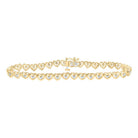 10kt Golden Heart Diamond Bracelet - Dazzling Elegance - Splendid Jewellery