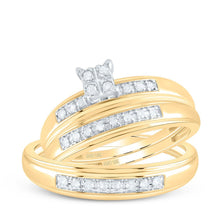 Load image into Gallery viewer, 10kt Golden Love Story Diamond Wedding Set - Splendid Jewellery