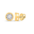 10kt Golden Radiance Diamond Solitaire Earrings - Splendid Jewellery