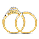 10kt Golden Tears Diamond Bridal Wedding Ring Set - Splendid Jewellery
