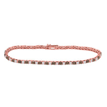 Load image into Gallery viewer, 10kt Rose Gold Brown Diamond Tennis Bracelet - Exquisite Elegance - Splendid Jewellery
