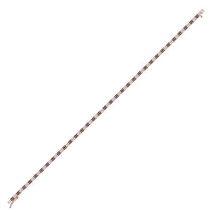 10kt Rose Gold Brown Diamond Tennis Bracelet - Exquisite Elegance - Splendid Jewellery