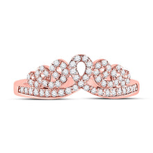 Load image into Gallery viewer, 10kt Rose Gold Crown Diamond Fashion Ring - A Regal Delight - Alternate view 4 from Splendid Jewellery