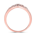 10kt Rose Gold Crown Diamond Fashion Ring - A Regal Delight - Alternate view 3 from Splendid Jewellery