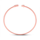 10kt Rose Gold Diamond Arrow Bangle Bracelet - Dazzling Elegance - Splendid Jewellery