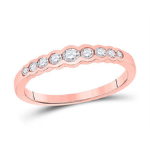 Load image into Gallery viewer, 10kt Rose Gold Diamond Elegance Stackable Band - Splendid Jewellery