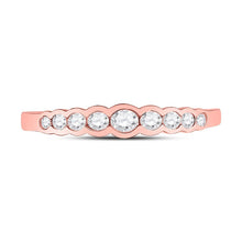 Load image into Gallery viewer, 10kt Rose Gold Diamond Elegance Stackable Band - Splendid Jewellery