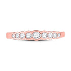 10kt Rose Gold Diamond Elegance Stackable Band - Splendid Jewellery