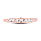 10kt Rose Gold Diamond Elegance Stackable Band - Alternate view 4 from Splendid Jewellery