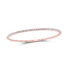 10kt Rose Gold Diamond Flex Bangle Bracelet - 1 - 1/3 Cttw | Splendid Jewellery - Splendid Jewellery