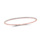 10kt Rose Gold Diamond Flex Bangle Bracelet - 1 - 1/3 Cttw | Splendid Jewellery - Splendid Jewellery