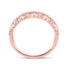 10kt Rose Gold Diamond Heart Band Ring: A Symbol of Elegance and Love - Splendid Jewellery