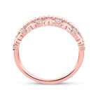 10kt Rose Gold Diamond Heart Band Ring: A Symbol of Elegance and Love - Splendid Jewellery