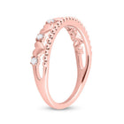 10kt Rose Gold Diamond Heart Band Ring: A Symbol of Elegance and Love - Splendid Jewellery