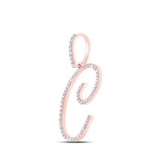 Load image into Gallery viewer, 10kt Rose Gold Diamond Initial Pendant - A Captivating Symbol of Love and Individuality - Splendid Jewellery