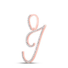 10kt Rose Gold Diamond Personalized Initial Pendant: A Captivating Symbol of Elegance and Individuality - Splendid Jewellery