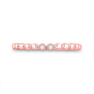 10kt Rose Gold Diamond Stackable Band Ring: A Delicate Sparkle of Elegance - Splendid Jewellery