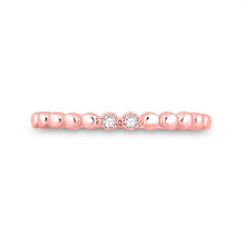 Load image into Gallery viewer, 10kt Rose Gold Diamond Stackable Band Ring: A Delicate Sparkle of Elegance - Splendid Jewellery