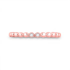 10kt Rose Gold Diamond Stackable Band Ring: A Delicate Sparkle of Elegance - Splendid Jewellery