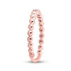 10kt Rose Gold Diamond Stackable Band Ring: A Delicate Sparkle of Elegance - Splendid Jewellery
