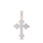 10kt Rose Gold Men's Diamond Cross Charm Pendant - 2 Cttw | Splendid Jewellery - Splendid Jewellery