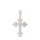 10kt Rose Gold Men's Diamond Cross Charm Pendant - 2 Cttw | Splendid Jewellery - Splendid Jewellery