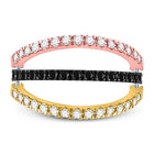 10kt Tri - Tone Gold Convertible Diamond Stackable Band: A Versatile and Mesmerizing Piece of Splendid Jewellery - Splendid Jewellery