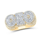 10kt Two - tone Gold Baguette Diamond CEO Ring - 2 Cttw | Splendid Jewellery - Splendid Jewellery