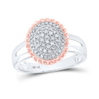 10kt Two - tone Gold Diamond Cluster Ring: A Mesmerizing Masterpiece by Splendid Jewellery - Splendid Jewellery