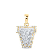Load image into Gallery viewer, 10kt Two - tone Gold Diamond Initial &amp; Letter Pendant - Personalized Elegance - Splendid Jewellery
