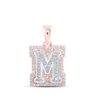 10kt Two - tone Gold Diamond Initial & Letter Pendant - Personalized Elegance - Splendid Jewellery