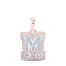 Load image into Gallery viewer, 10kt Two - tone Gold Diamond Initial &amp; Letter Pendant - Personalized Elegance - Splendid Jewellery