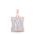 10kt Two - tone Gold Diamond Initial & Letter Pendant - Personalized Elegance - Splendid Jewellery