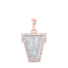Load image into Gallery viewer, 10kt Two - tone Gold Diamond Initial &amp; Letter Pendant - Personalized Elegance - Splendid Jewellery