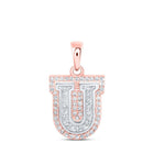 10kt Two - tone Gold Diamond Initial & Letter Pendant | Personalized Elegance - Splendid Jewellery