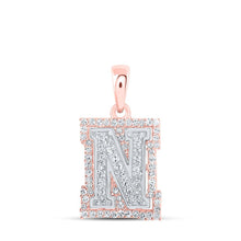 Load image into Gallery viewer, 10kt Two - tone Gold Diamond Initial &amp; Letter Pendant - Personalized Elegance by Splendid Jewellery - Splendid Jewellery