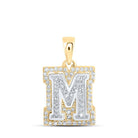 10kt Two - tone Gold Diamond Initial & Letter Pendant: Personalized Elegance in Motion - Splendid Jewellery