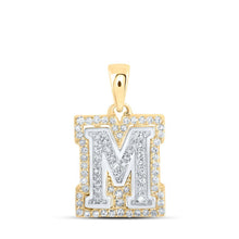 Load image into Gallery viewer, 10kt Two - tone Gold Diamond Initial &amp; Letter Pendant: Personalized Elegance in Motion - Splendid Jewellery