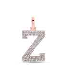 10kt Two - tone Gold Diamond Initial Pendant: Personalized Elegance and Dazzling Brilliance - Splendid Jewellery