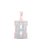 10kt Two - tone Gold Diamond Initial Pendant | Personalized Elegance and Sparkling Sophistication - Splendid Jewellery