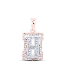 Load image into Gallery viewer, 10kt Two - tone Gold Diamond Initial Pendant | Personalized Elegance and Sparkling Sophistication - Splendid Jewellery