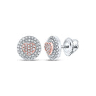10kt Two - tone Gold Heart - Shaped Diamond Earrings: A Sparkling Symbol of Love and Elegance - Splendid Jewellery