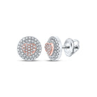 10kt Two - tone Gold Heart - Shaped Diamond Earrings: A Sparkling Symbol of Love and Elegance - Splendid Jewellery