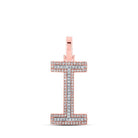 10kt Two - tone Gold Men's Diamond Initial Pendant - Personalized Elegance - Splendid Jewellery