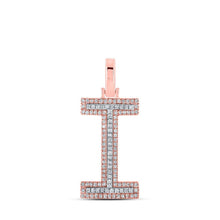 Load image into Gallery viewer, 10kt Two - tone Gold Men's Diamond Initial Pendant - Personalized Elegance - Splendid Jewellery