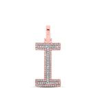10kt Two - tone Gold Men's Diamond Initial Pendant - Personalized Elegance - Splendid Jewellery