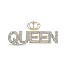 Load image into Gallery viewer, 10kt Two - tone Gold Men's Round Diamond Crown Charm Pendant - 5 Cttw | Splendid Jewellery - Splendid Jewellery