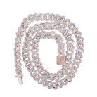 10kt Two - tone Gold Men's Round Diamond Cuban Link Chain Necklace - 8 Cttw | Splendid Jewellery - Splendid Jewellery