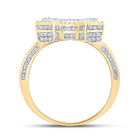 10kt Two - tone Gold Men's Round Diamond Initial A Letter Ring - 1 - 1/4 Cttw - Splendid Jewellery